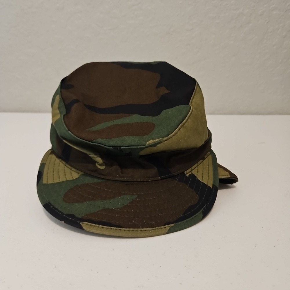 Military Camo Hot Weather Cap Atlas Headwear - DLA100-93-D-0371 Size 6 7/8
